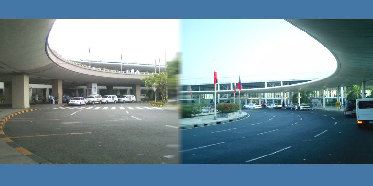 Outside of the arrival area